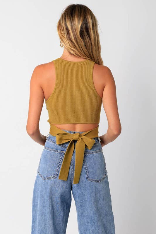 Halter Knit Tank Top