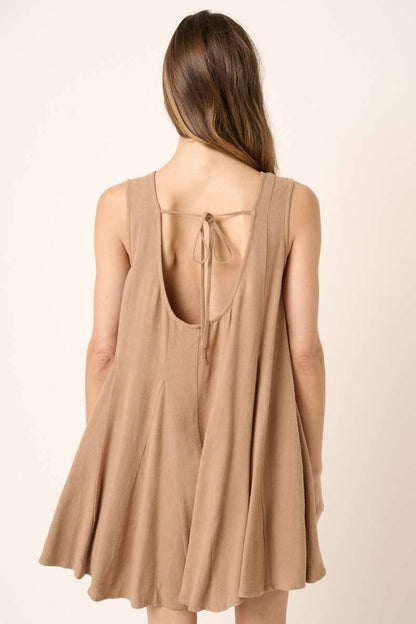 GODET DETAIL WIDE LEG ROMPER