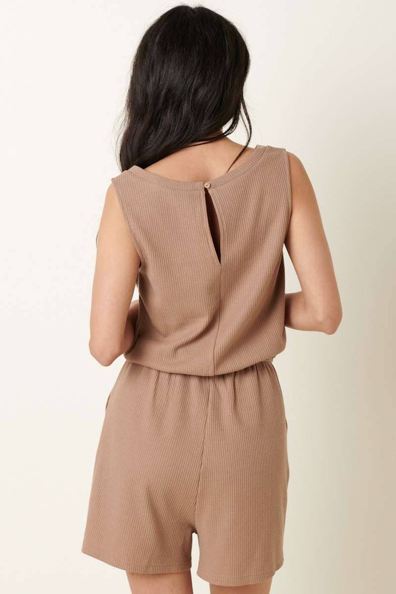 THERMAL V NECK ROMPER