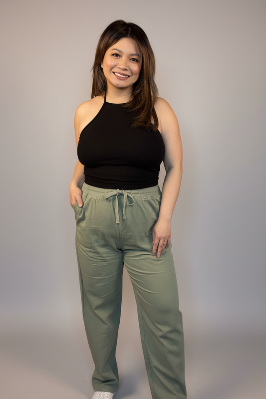 COTTON TWILL PANTS