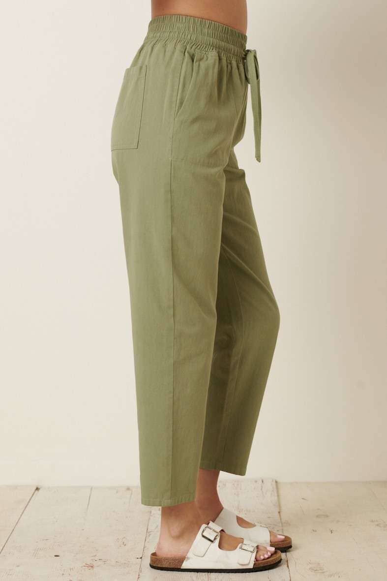 COTTON TWILL PANTS