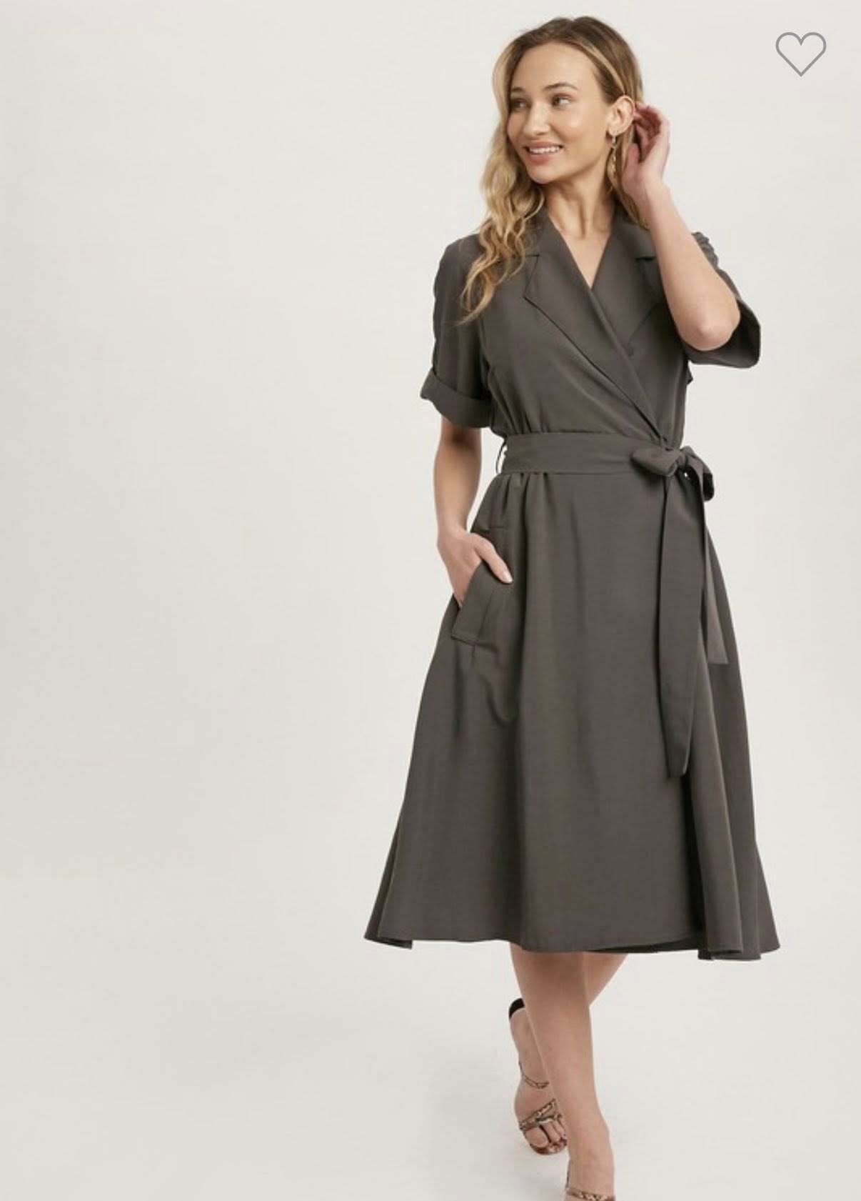 Trench Wrap Dress