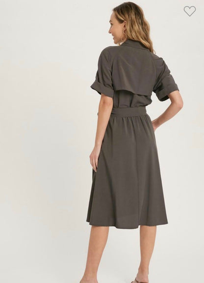 Trench Wrap Dress