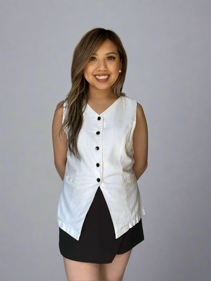 High Waist Asymmetrical Skort