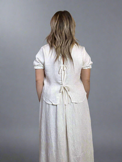 2 PC High Elastic Waist Crinkle Midi Skirt & Shirt