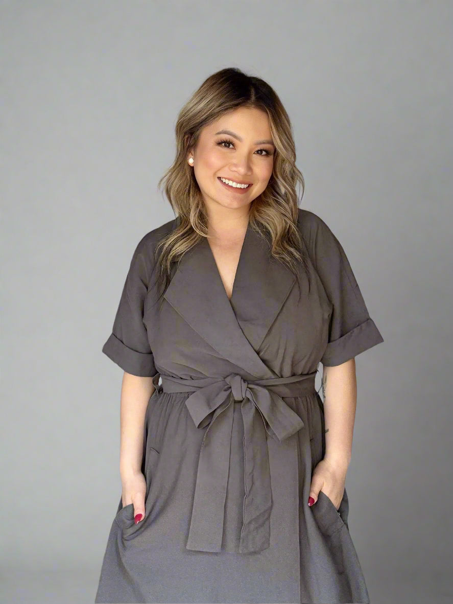 Trench Wrap Dress
