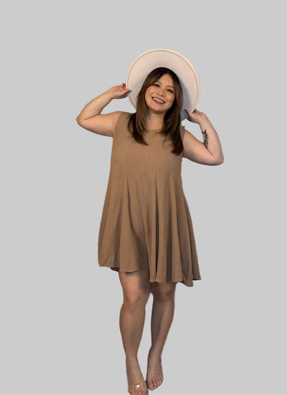 GODET DETAIL WIDE LEG ROMPER