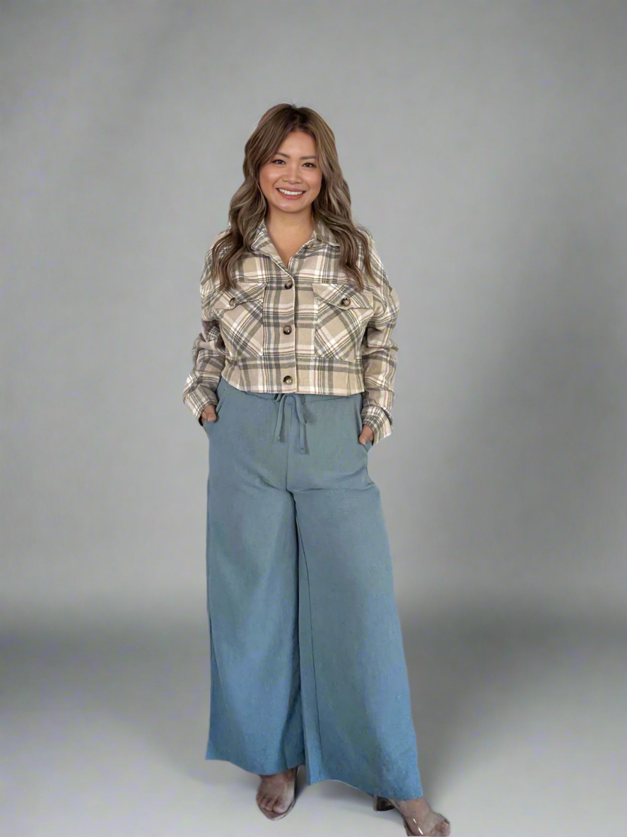 Fall Vibes Plaid Print Jacket