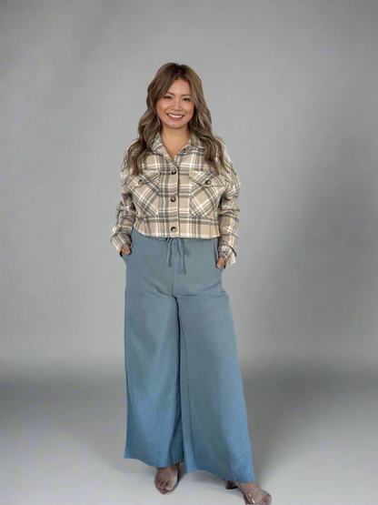 Fall Vibes Plaid Print Jacket