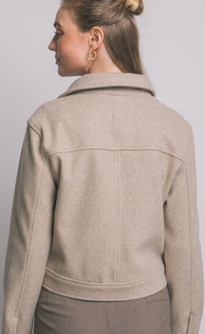 Zip-up Flat Pocket Jacket