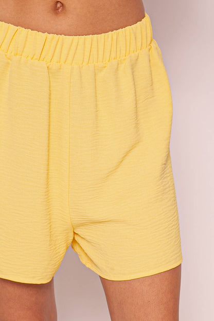 Summer Elastic Waist Airflow Shorts