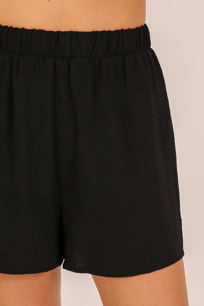 Summer Elastic Waist Airflow Shorts