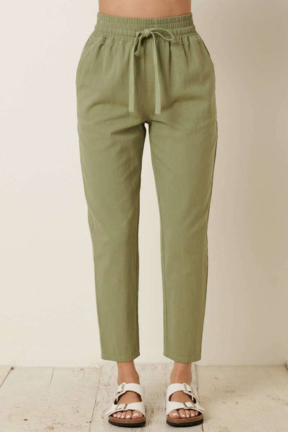 COTTON TWILL PANTS