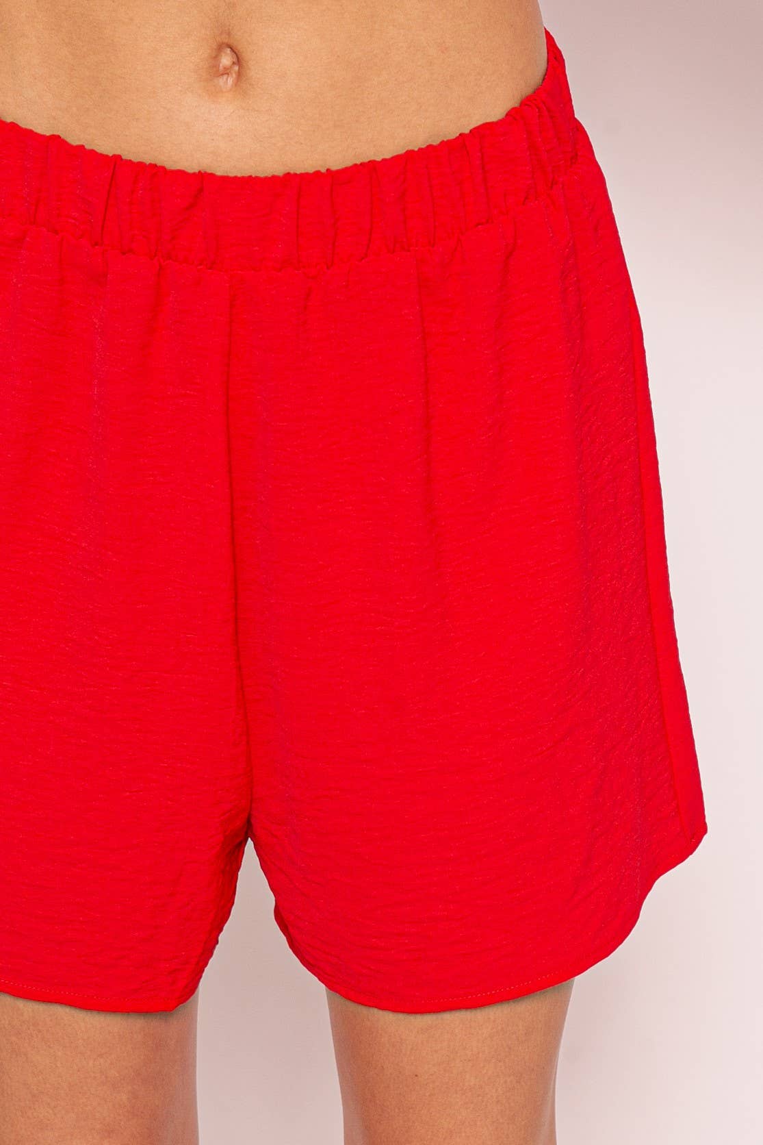Summer Elastic Waist Airflow Shorts