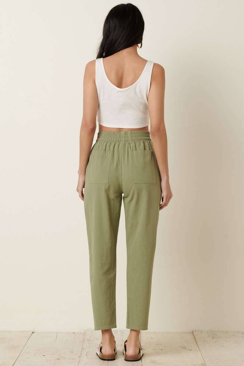COTTON TWILL PANTS